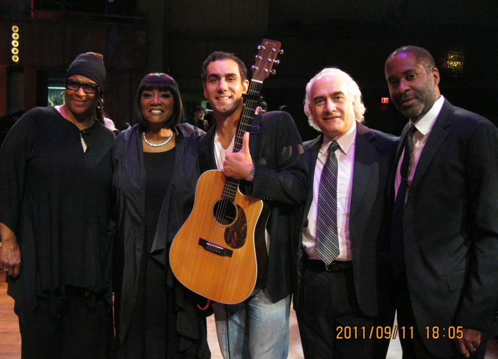 On stage at Kennedy Center with Patti LaBelle & Jon DeLise for Concert for Hope 11-Sept-2011